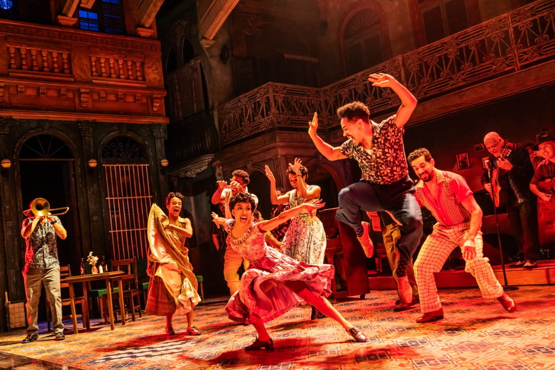The Broadway Company of Buena Vista Social Club in an exciting dance number. Photo By Matthew Murphy