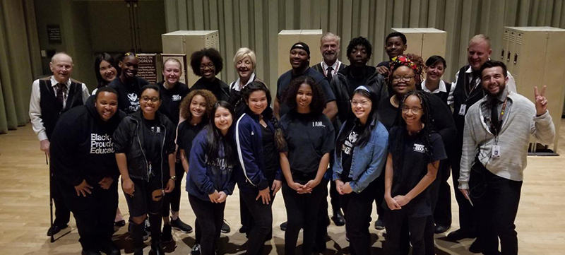 Southern Nevada Youth backstage at "Once on this Island"