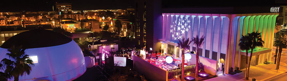 Meet LV Building with an Aerial Panoramic Photo