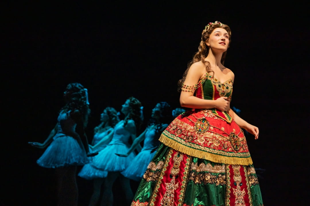 Jordan Lee Gilbert as Christine Daaé in The Phantom of the Opera North American Tour. Photo by Matthew Murphy and Evan Zimmerman