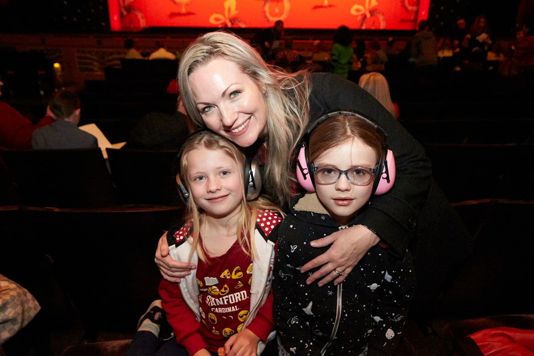 Siblings at The Smith Center for a sensory friendly performance