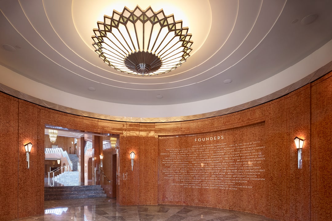 A photo of the Founders Wall