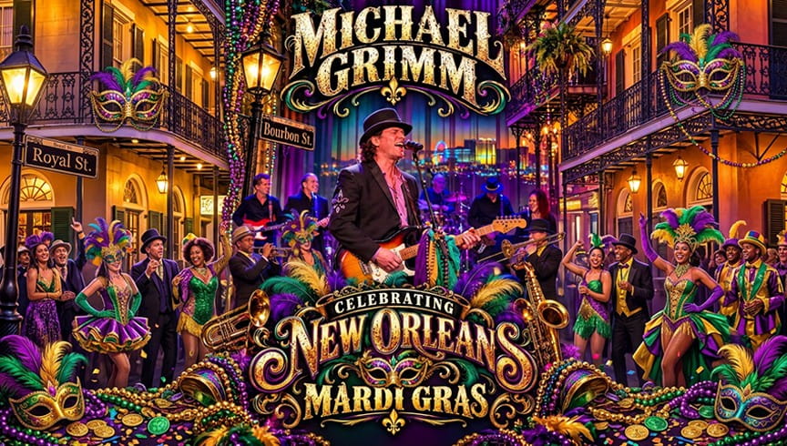 Celebrating New Orleans Mardi Gras! Feat. Michael Grimm & The Delta Bound Band Event Image
