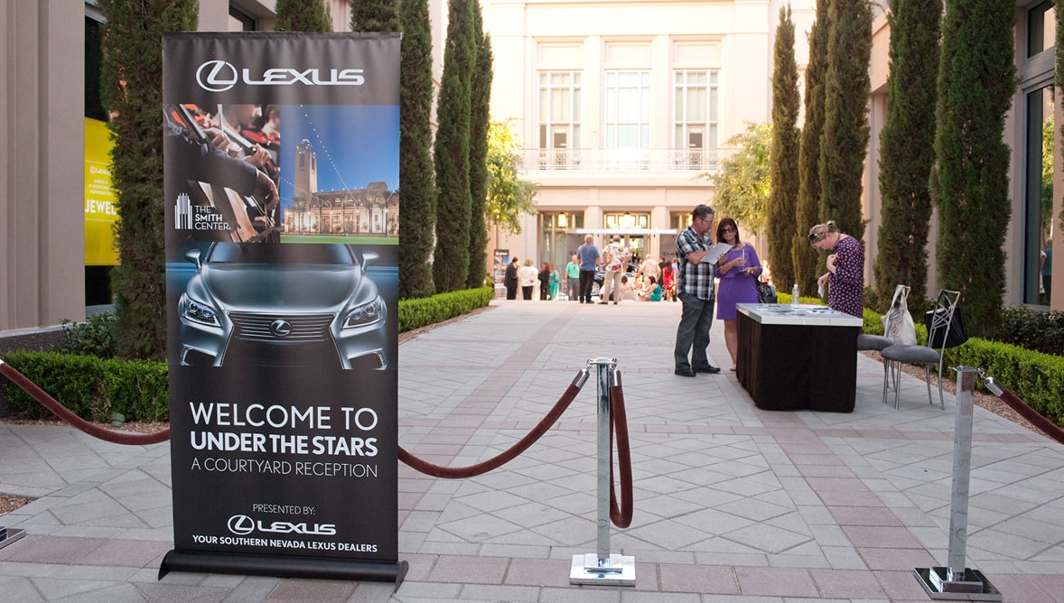 Sponsor assets highlighted at an event. 