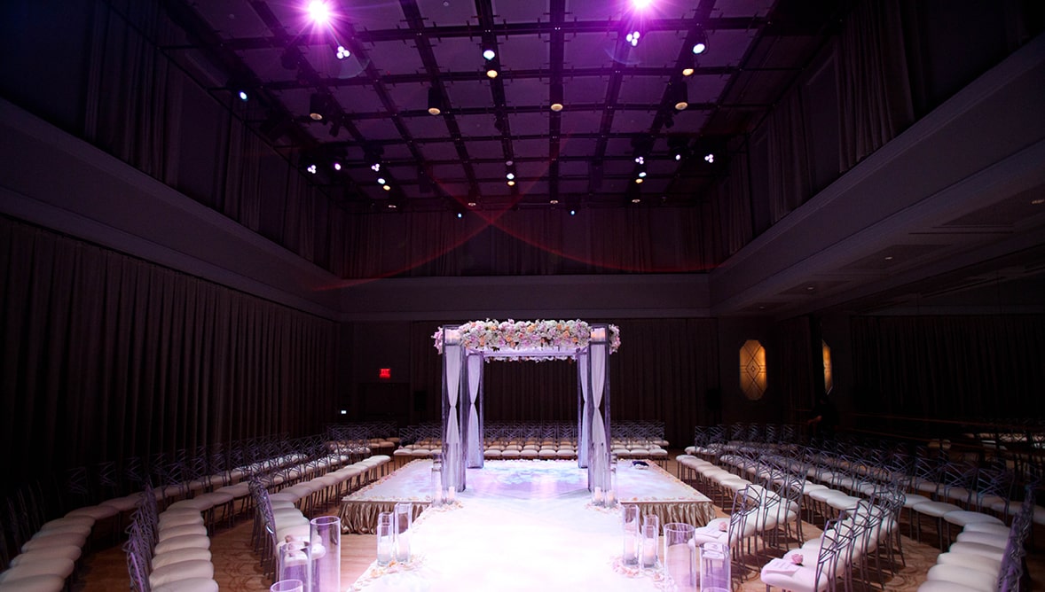 A photo of a wedding in Troesh Studio Theater