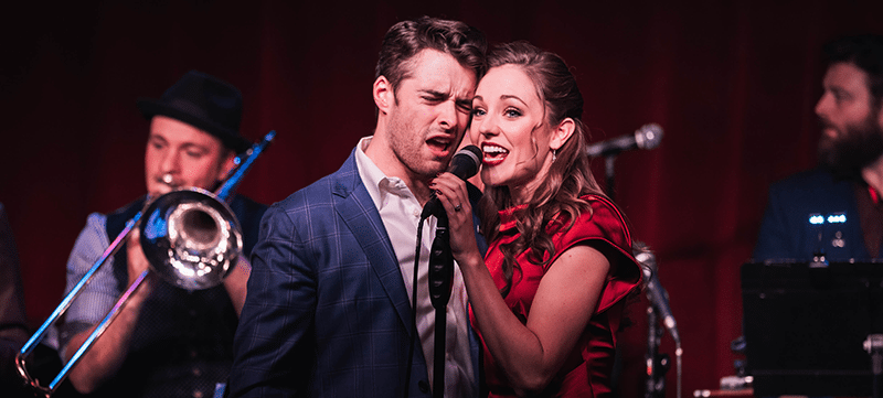 Laura Osnes and Corey Cott