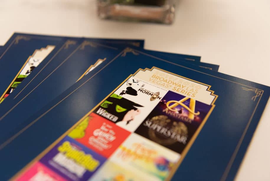 Marketing pamphlets for The Smith Center
